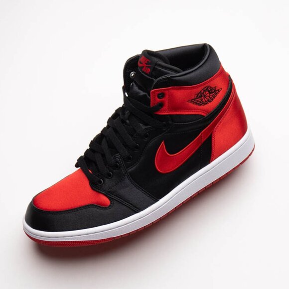 Women Air Jordan 1 High OG Satin Bred W 6.5 - Picture 5 of 5